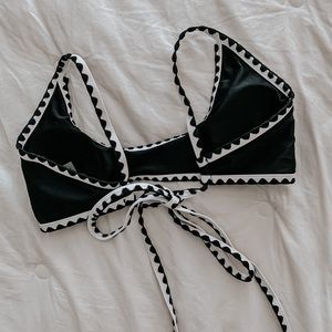 shien knitted hem bikini top